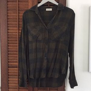 NWOT Bella Dahl Flannel Button Down
